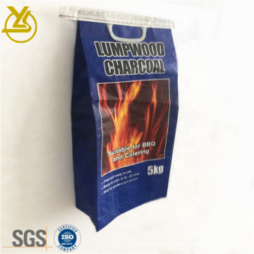 3kg 5kg 10kg BOPP Laminated Woven Biodegradable Packaging Bag with Handle for Charcoal, Pellets, Biofuels, Cement, Chemical, Mortar, Sand, Building Material